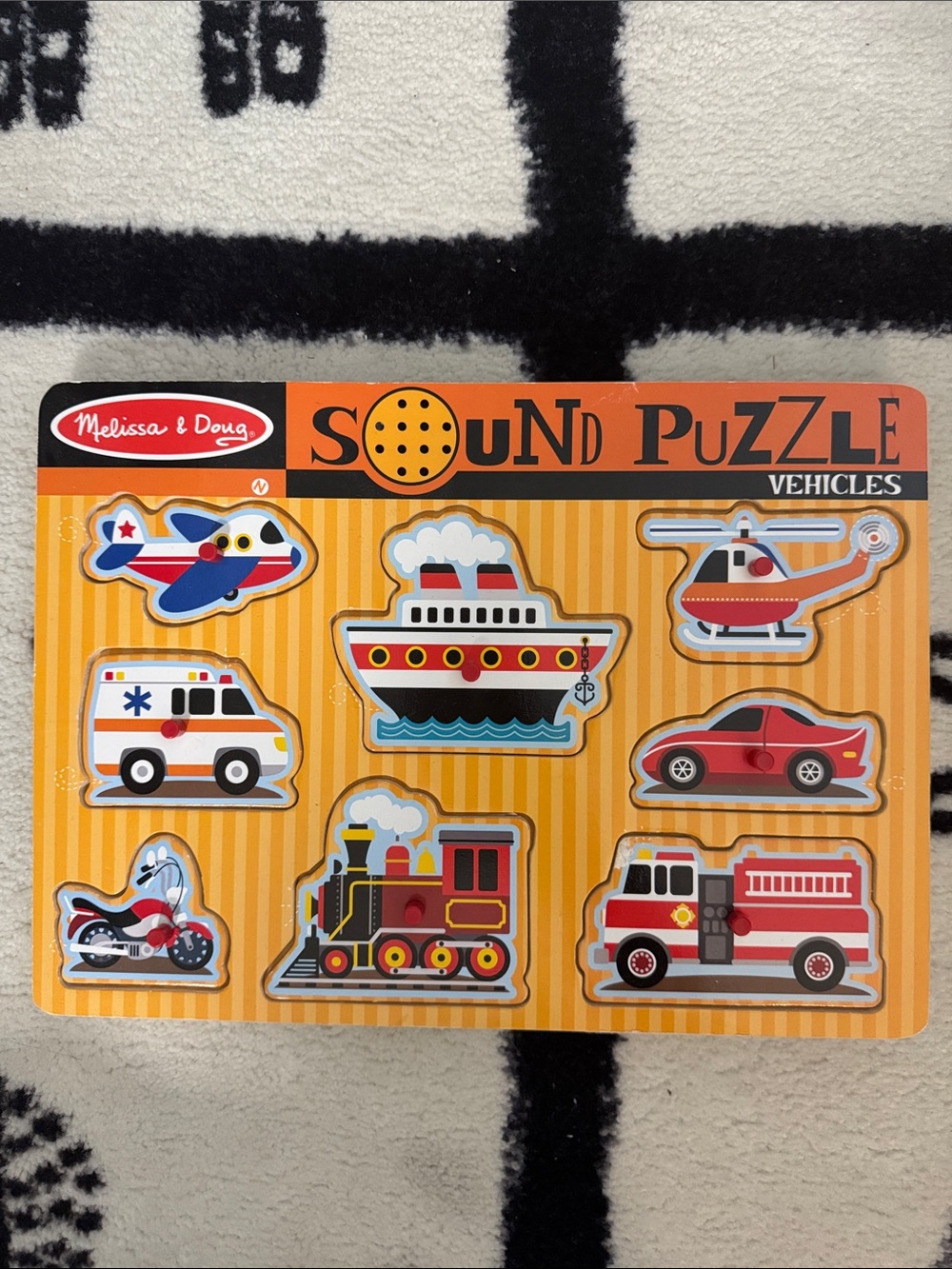 Melissa & Doug Vehicles Sound Puzzle